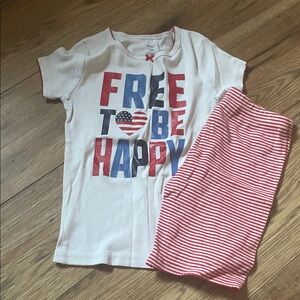 Carter's Kids Pajama Set - White, Red, Blue (Bin A)